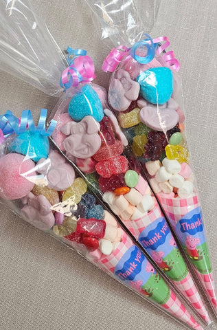 Pre Filled Peppa pig Sweet Cones