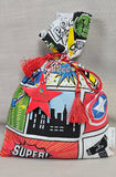 Superhero Print Fabric Party Bag